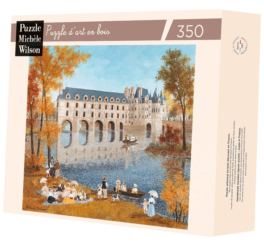 Michèle Wilson Delacroix: Chenonceau Castle Wood Puzzle 350pcs