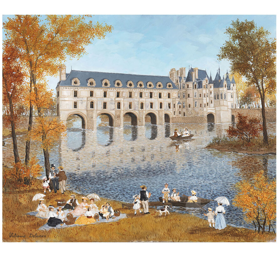 Michèle Wilson Delacroix: Chenonceau Castle Wood Puzzle 350pcs