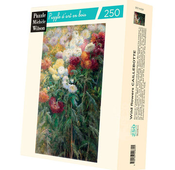 Puzzle Michèle Wilson Michèle Wilson Caillebotte: Wild Flowers Wood Puzzle 250pcs