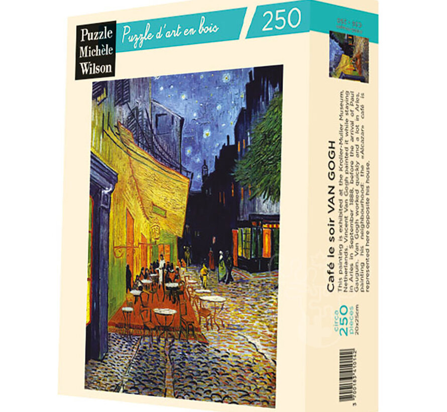 Michèle Wilson Van Gogh: Cafe Terrance at Night Wood Puzzle 250pcs