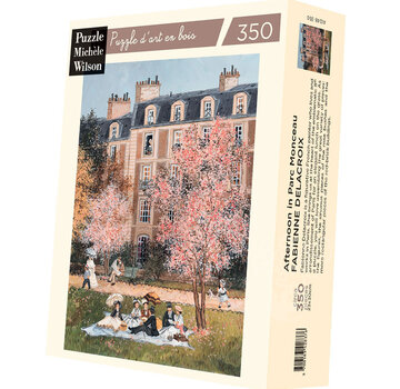 Puzzle Michèle Wilson Michèle Wilson Delacroix: Afternoon in Parc Monceau Wood Puzzle 350pcs