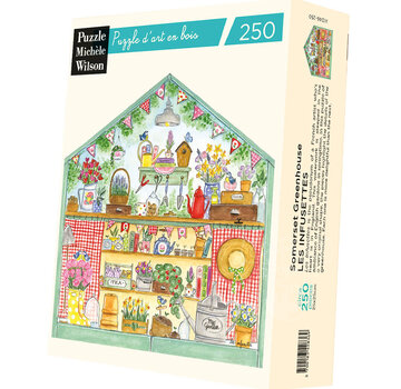 Puzzle Michèle Wilson Michèle Wilson Les Infusettes: Somerset Greenhouse Wood Puzzle 250pcs