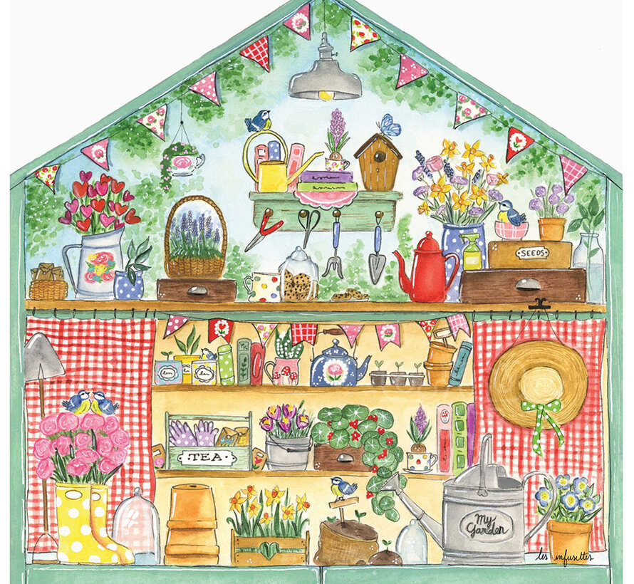 Michèle Wilson Les Infusettes: Somerset Greenhouse Wood Puzzle 250pcs