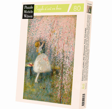 Puzzle Michèle Wilson Michèle Wilson Picard: Romance Under the Blossom Tree Wood Puzzle 80pcs