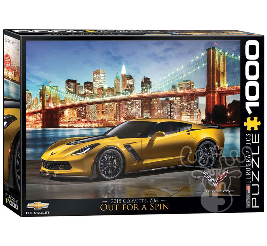 FINAL SALE Eurographics 2015 Corvette Z06 Out for a Spin Puzzle 1000pcs