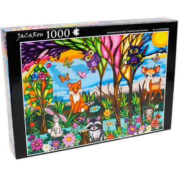 JaCaRou Puzzles FINAL SALE JaCaRou Friendly Forest Harmony Puzzle 1000pcs