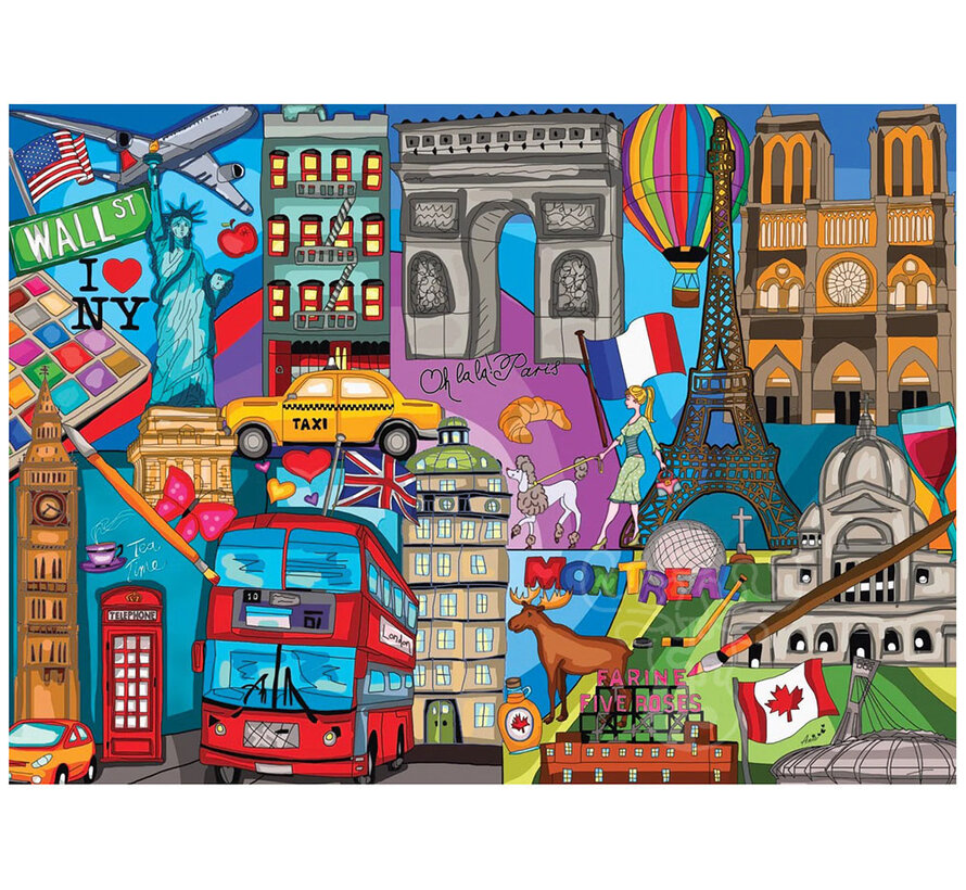 FINAL SALE JaCaRou Travelling Puzzle 1000pcs