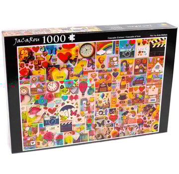 JaCaRou Puzzles FINAL SALE JaCaRou Cascade of Love Puzzle 1000pcs