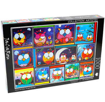 JaCaRou Puzzles FINAL SALE JaCaRou To Each Their Owl Puzzle 1000pcs
