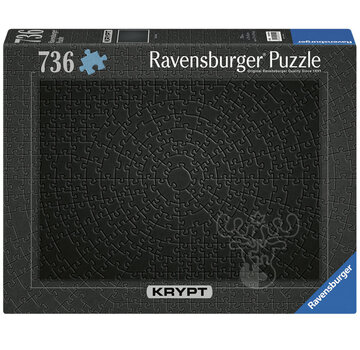 Ravensburger Ravensburger Krypt - Black Puzzle 736pcs