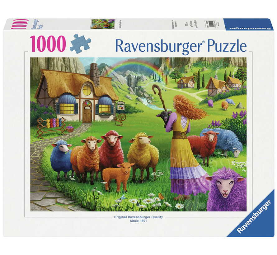 Ravensburger The Happy Sheep Yarn Shop Puzzle 1000pcs **signed by artist