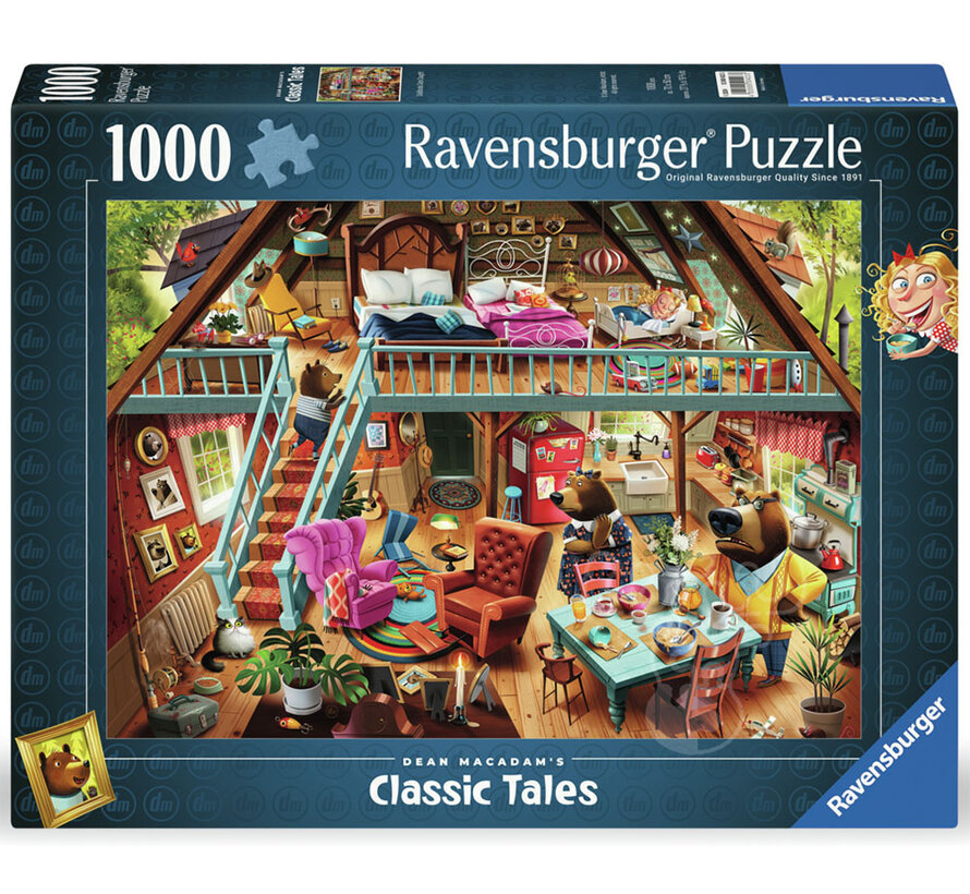 Ravensburger MacAdam: Goldilocks Gets Caught! Puzzle 1000pcs