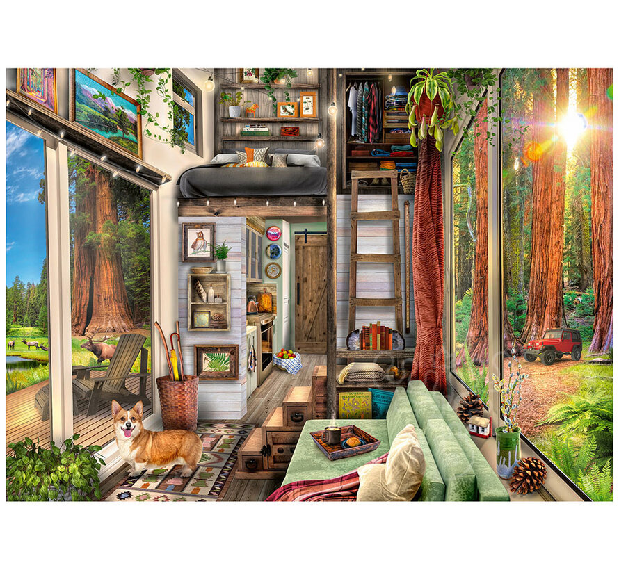 Ravensburger Redwood Forest Tiny House Puzzle 1000pcs
