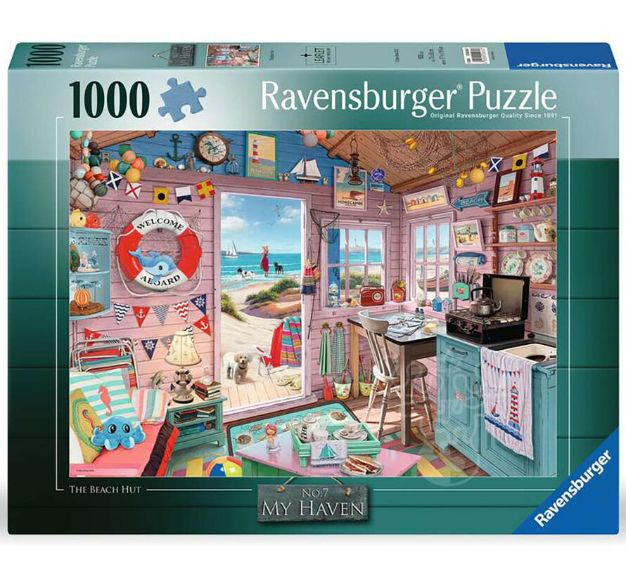 Ravensburger My Haven #7 The Beach Hut Puzzle 1000pcs