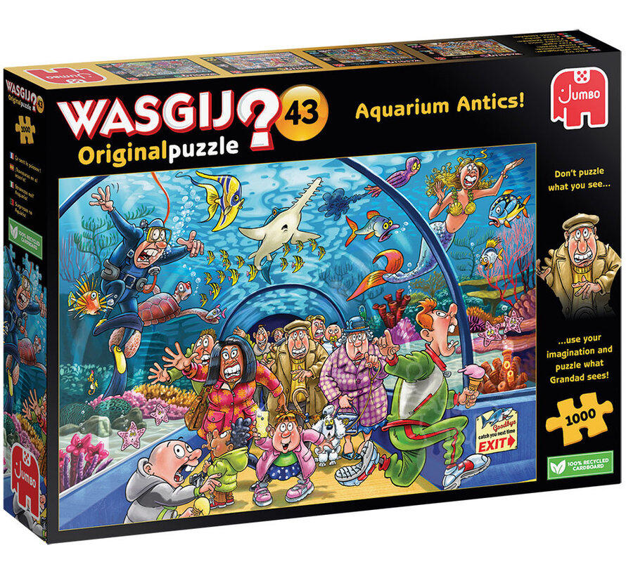 Jumbo Wasgij Original 43 Aquarium Antics! Puzzle 1000pcs