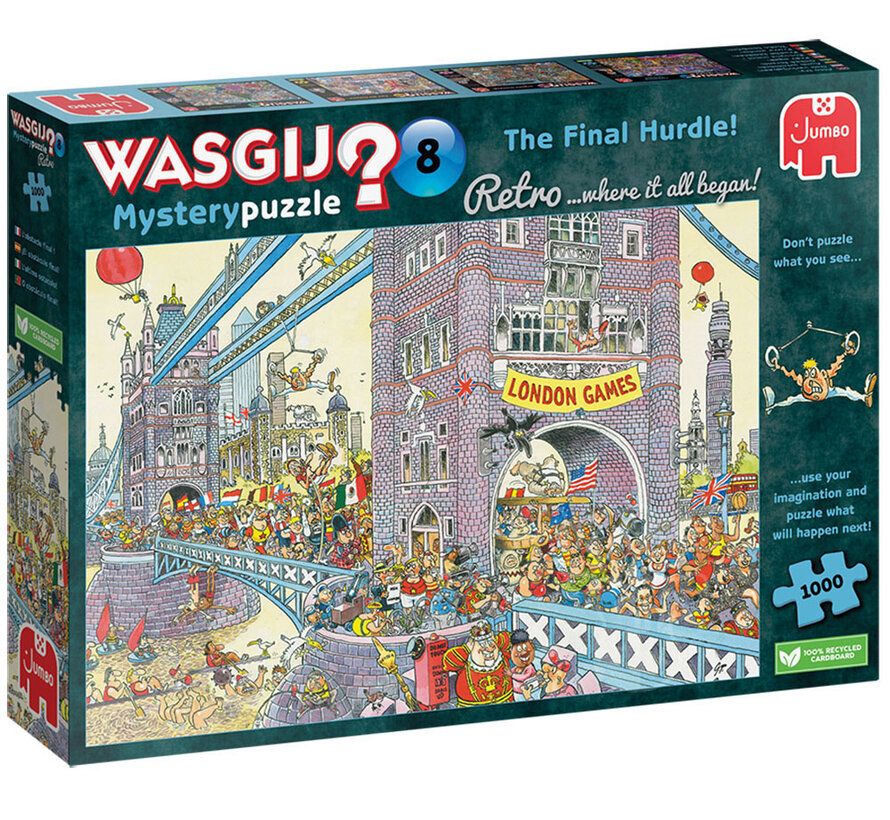 Jumbo Wasgij Mystery Retro 8 The Final Hurdle! Puzzle 1000pcs