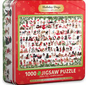 Eurographics FINAL SALE Eurographics Holiday Dogs Puzzle 1000pcs Tin