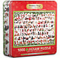 FINAL SALE Eurographics Holiday Dogs Puzzle 1000pcs Tin
