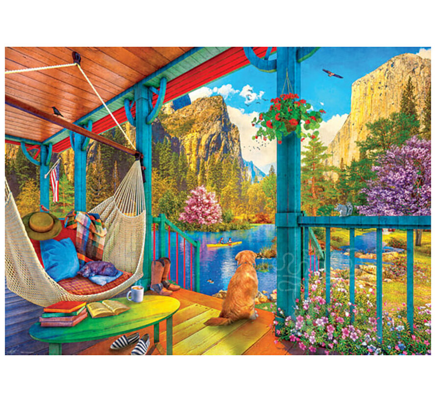 Eurographics Davison: Hammock with a View Large Pieces Family Puzzle 500pcs