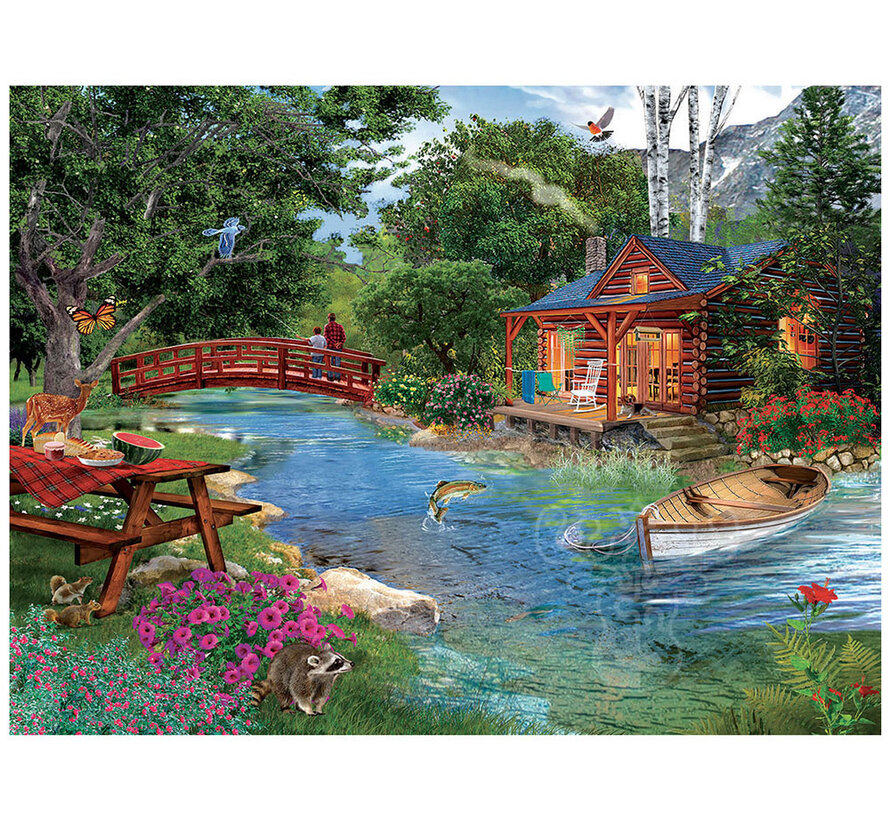 FINAL SALE SunsOut Afternoon Fishing Puzzle 1000pcs
