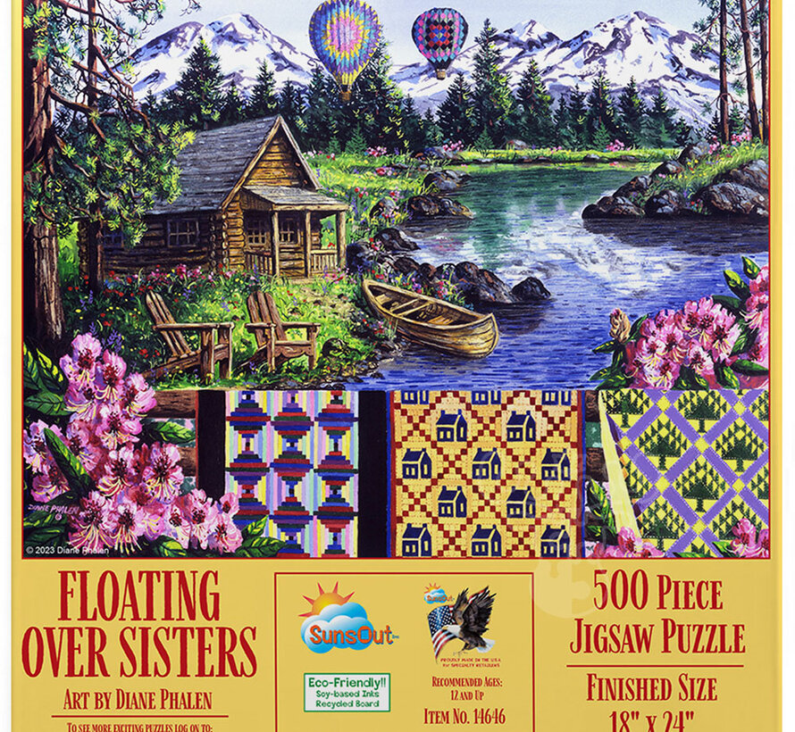 FINAL SALE SunsOut Floating over Sisters Puzzle 500pcs