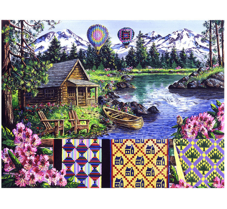 FINAL SALE SunsOut Floating over Sisters Puzzle 500pcs
