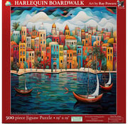 SunsOut FINAL SALE SunsOut Harlequin Boardwalk Puzzle 500pcs