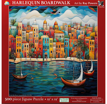 SunsOut FINAL SALE SunsOut Harlequin Boardwalk Puzzle 500pcs