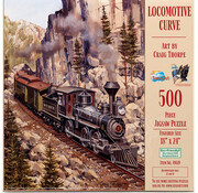 SunsOut FINAL SALE SunsOut Locomotive Curve Puzzle 500pcs