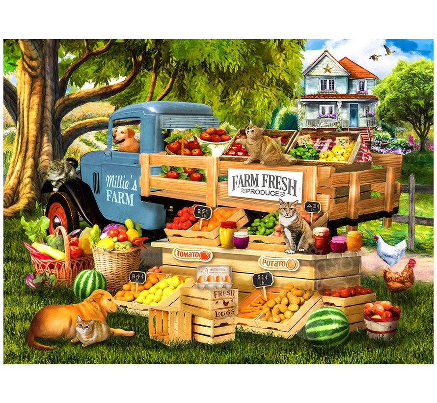 SunsOut Millie's Fresh Produce Puzzle 500pcs