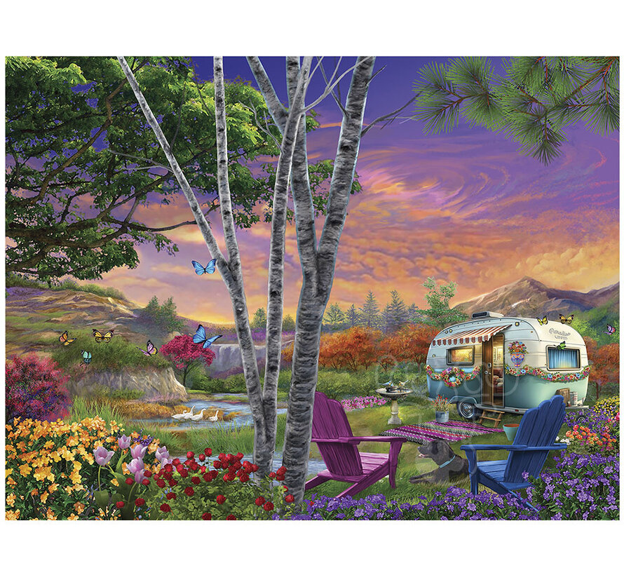 FINAL SALE SunsOut Parked in Paradise Puzzle 500pcs