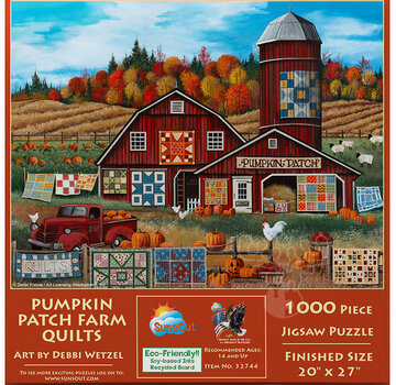 SunsOut SunsOut Pumpkin Patch FarmPuzzle 1000pcs