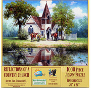 SunsOut FINAL SALE SunsOut Reflections of a Country Church Puzzle 1000pcs