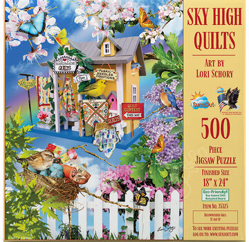 SunsOut FINAL SALE SunsOut Sky High Quilts Puzzle 500pcs