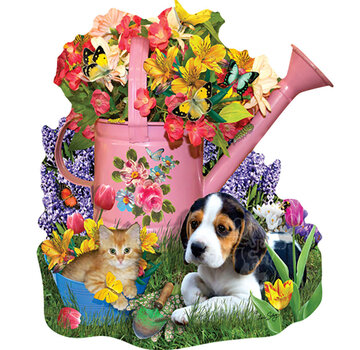 SunsOut SunsOut Spring Watering Can Shaped Puzzle 1000pcs