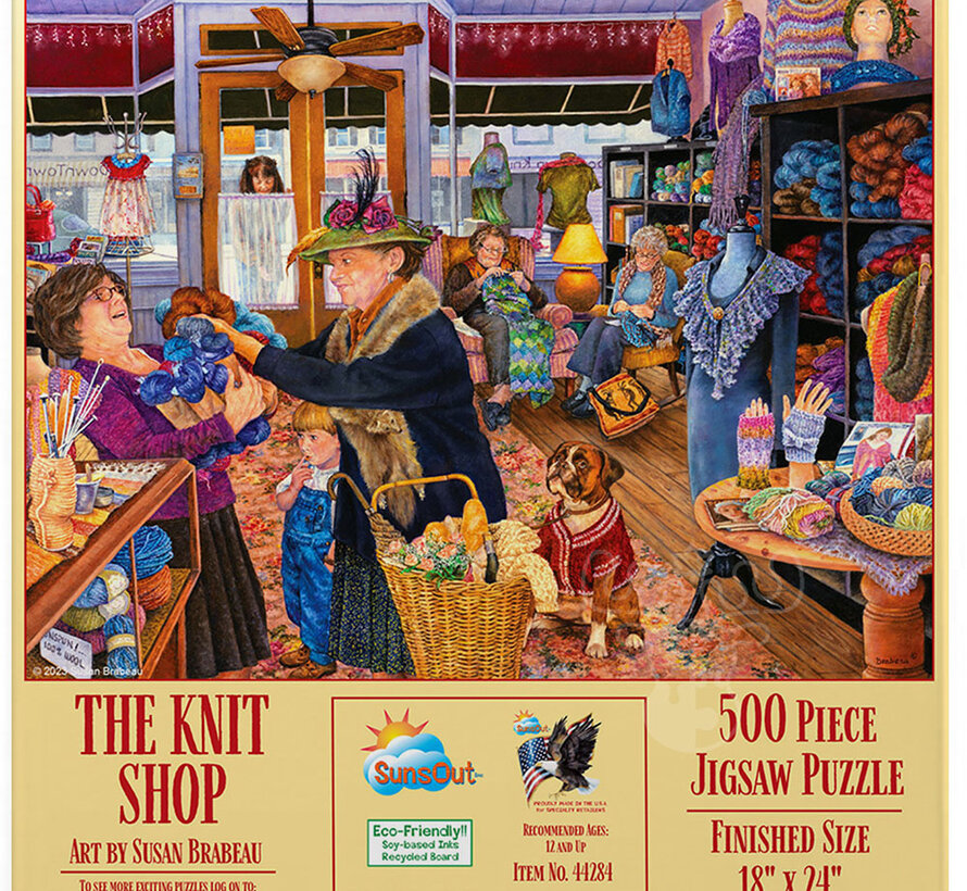 SunsOut The Knit Shop Puzzle 500pcs