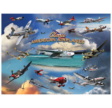 SunsOut FINAL SALE SunsOut Classic American Planes Puzzle 1000pcs