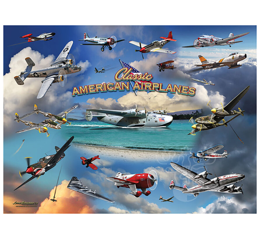 FINAL SALE SunsOut Classic American Planes Puzzle 1000pcs