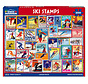 White Mountain Ski Stamps Puzzle 1000pcs
