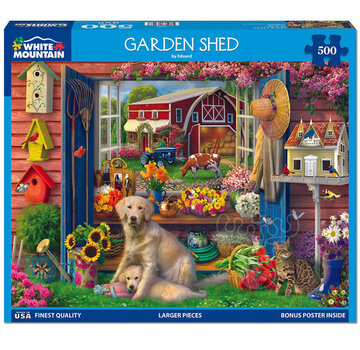 White Mountain White Mountain Garden Shed Puzzle 500pcs