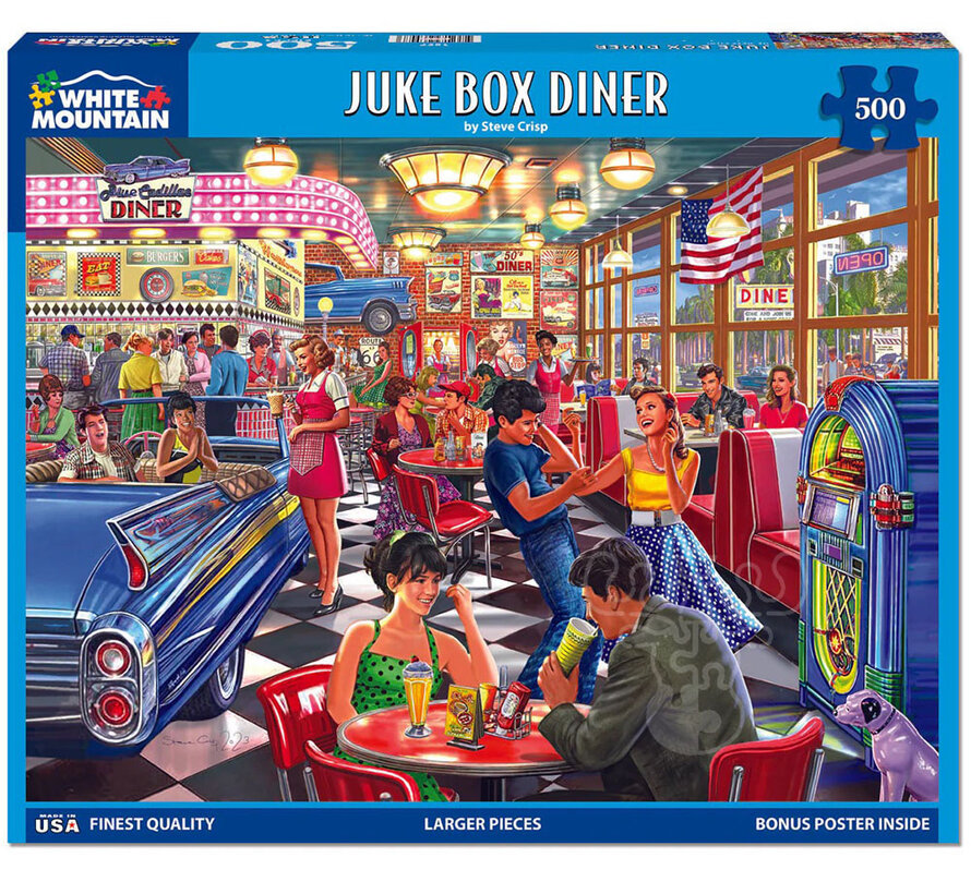 White Mountain Juke Box Diner Puzzle 500pcs