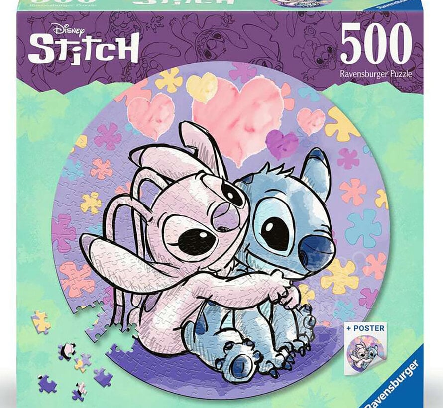 Ravensburger Disney Stitch Round Puzzle 500pcs