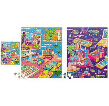 RP Studio RP Studio Cozy Gamer 2-in-1 Double-Sided Puzzle 500pcs