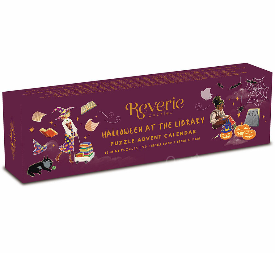 Pre-Order - Reverie Halloween at the Library Advent Calendar 2024 Puzzle 13 X 99pcs