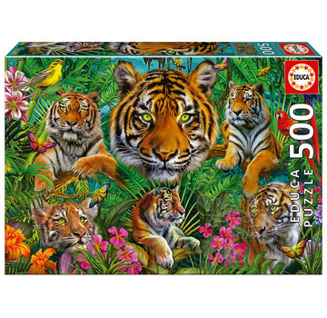 Educa Borras Educa Tiger Jungle Puzzle 500pcs