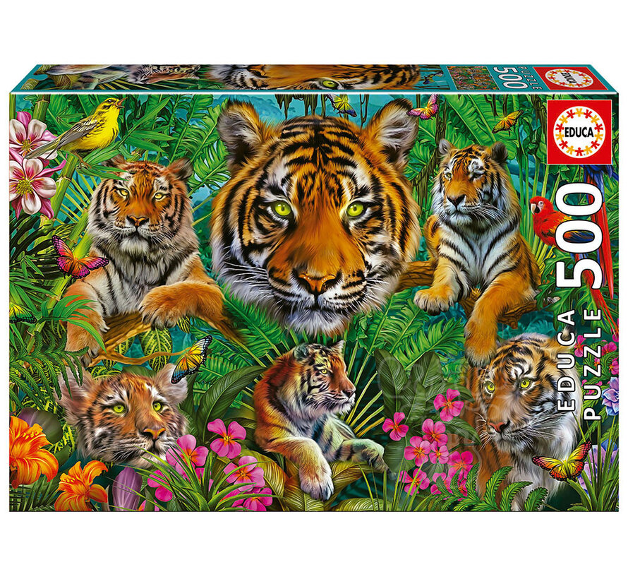 Educa Tiger Jungle Puzzle 500pcs