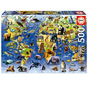Educa Borras FINAL SALE Educa One Hundred Endangered Species Puzzle 500pcs