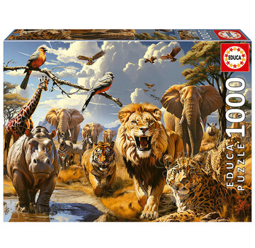 Educa Borras Educa Wild Animals Puzzle 1000pcs