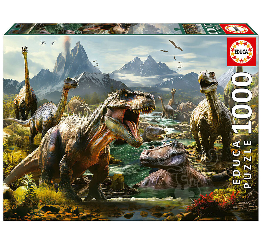 Educa Fierce Dinosaurs Puzzle 1000pcs