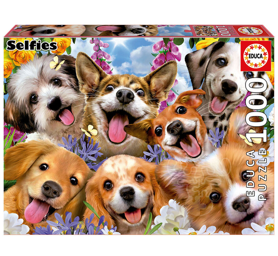 Educa Puppies Selfie, Howard Robinson Puzzle 1000pcs